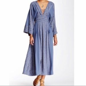 Free People modern kimono maxi dress